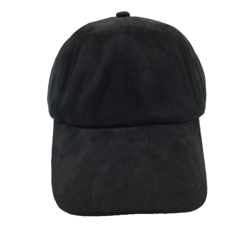 black suede dad hat
